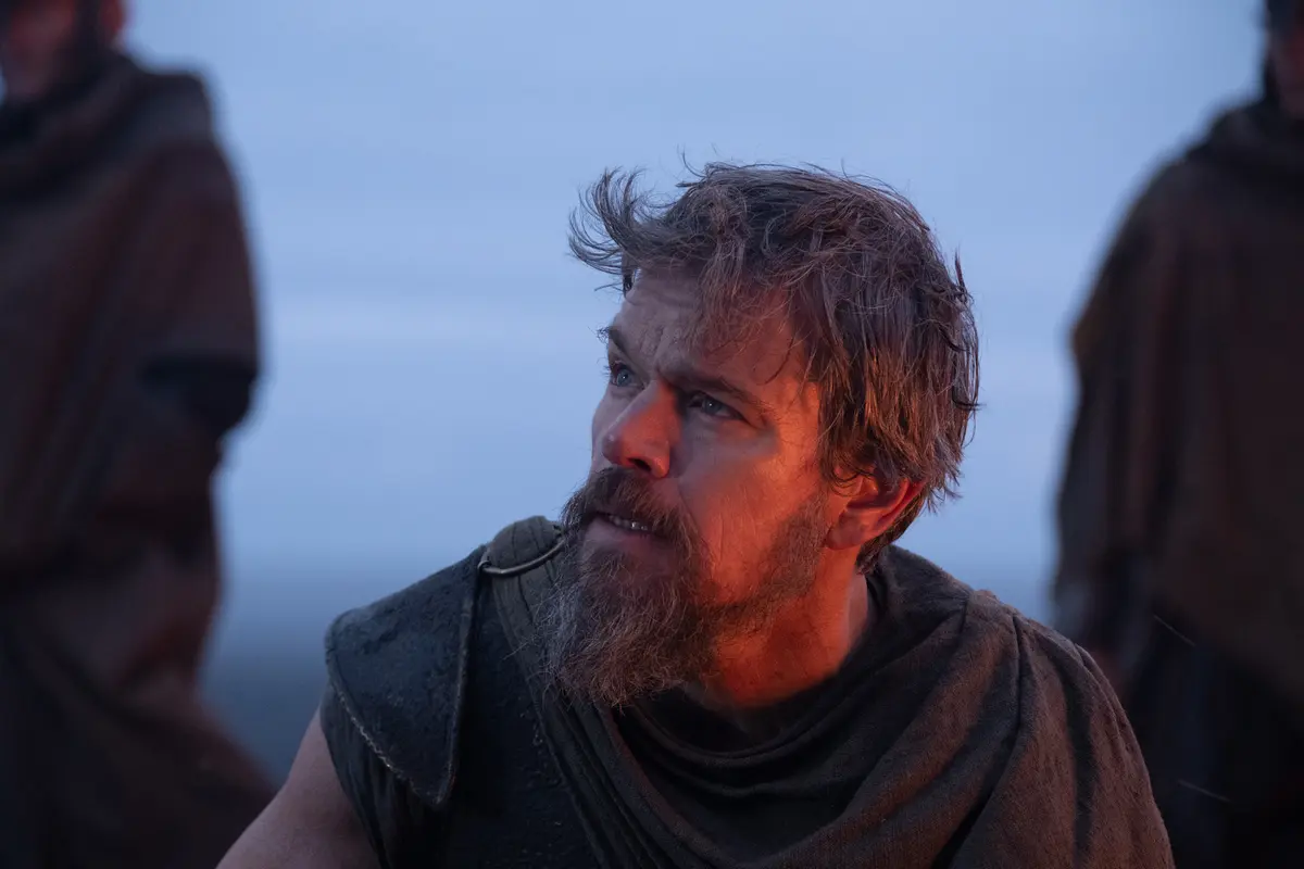 Matt Damon di Film The Odyssey (credit: Universal Pictures)