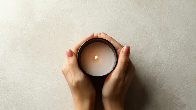 Ilustrasi lilin aromaterapi
