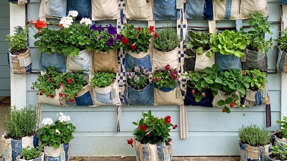 Cara Membuat Media Tanam dari Kain Bekas untuk Kebun Vertikal Unik, Panduan Lengkap