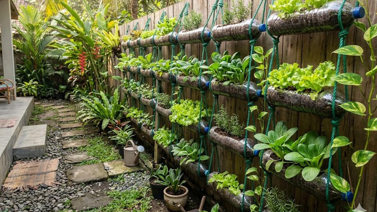 7 Cara Membuat Kebun Botol Bekas di Pagar Rumah, Panduan Lengkap dari Bahan hingga Perawatan