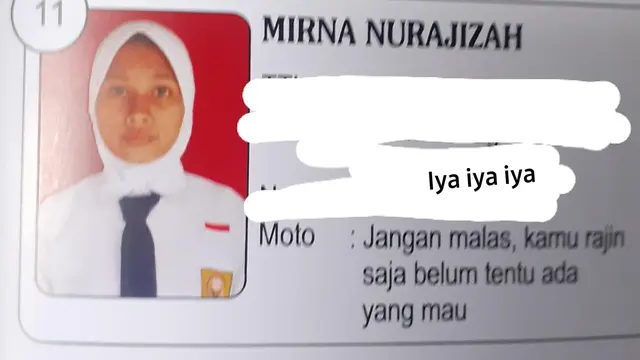 7 Potret Buku Tahunan Lulusan 2021, Moto Hidupnya Bikin Tepuk Jidat