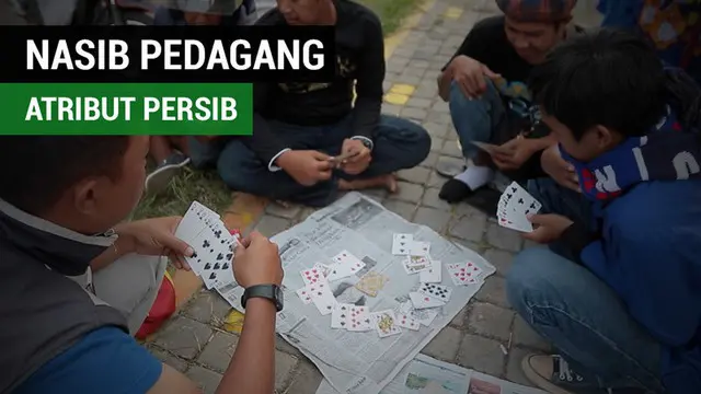 VIDEO: Persib Kena Sanksi, Pedagang Atribut Pilih Main Kartu