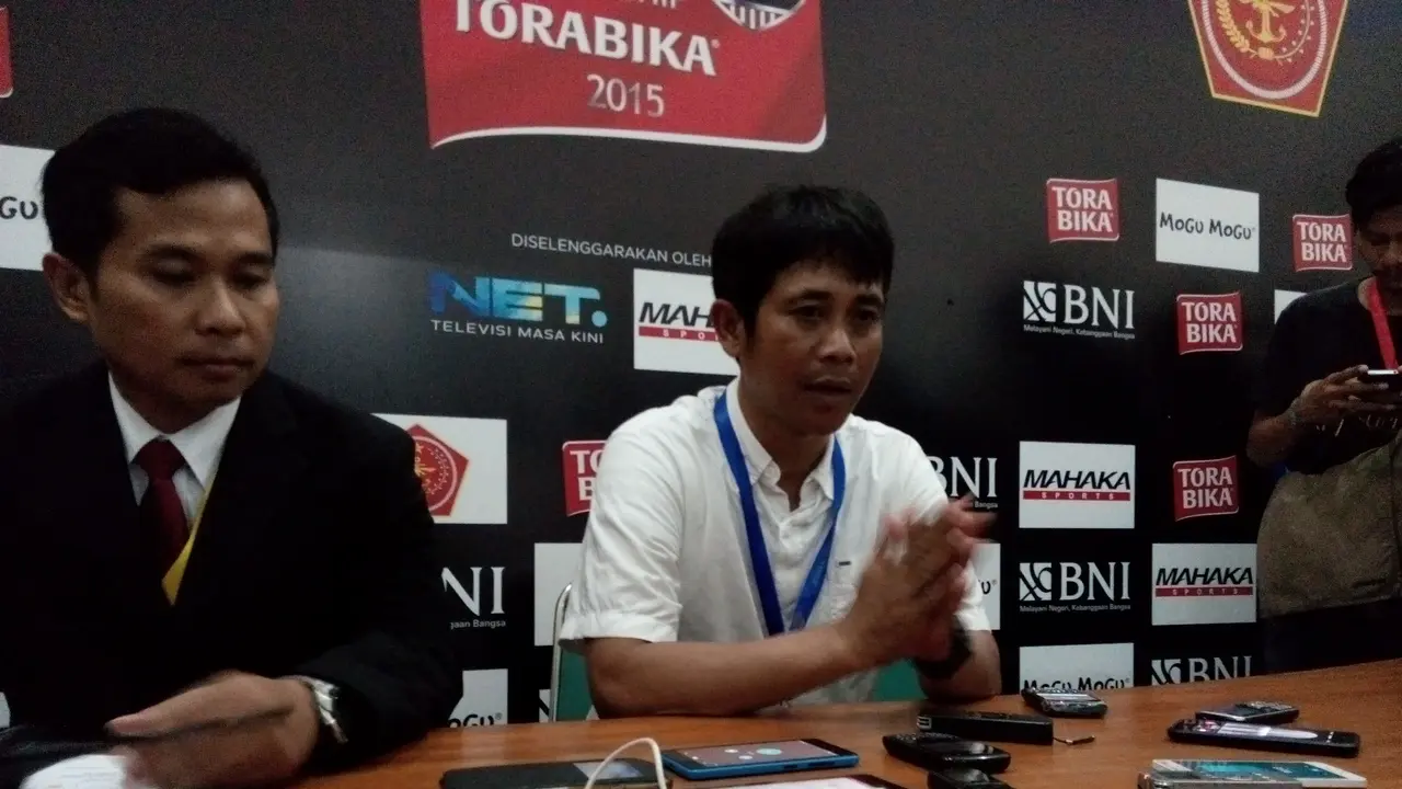 Jumpa Pers Pelatih Arema Joko Susilo (Liputan6.com/Fathi Mahmud)
