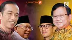 Lingkaran Survei Indonesia (LSI) merilis hasil survei terkait elektabilitas pada dua bakal calon presiden dan calon wakil presiden (capres-cawapres) di Pilpres 2019.