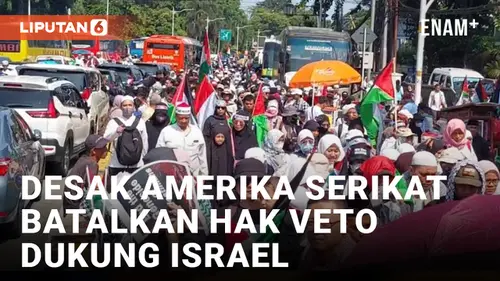 VIDEO: Dukung Palestina, Ribuan Warga Demo Kedubes Amerika Serikat
