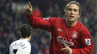 5. Harry Kewell (Liverpool), saat menjadi wonderkid di Leeds pemuda Australia ini menjadi incaran banyak klub besar. Namun gelandang serang ini gagal menampilkan performa terbaiknya bersama The Reds akibat cedera hamstring kambuhan. (AFP/Paul Ellis)