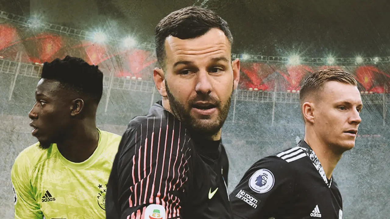 Ilustrasi - Andre Onana, Samir Handanovic, Bernd Leno