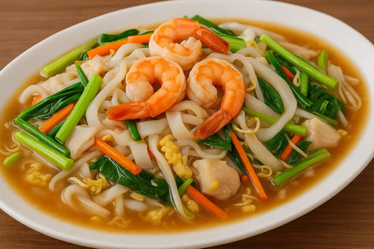 Cara Mudah Membuat Kwetiau Siram Seafood ala Restoran di Rumah - Cover