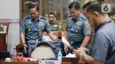 Selain itu, Panglima TNI Laksamana TNI Yudo Margono juga berhalangan hadir karena mempersiapkan menjadi tuan rumah dan menjamu pertemuan ASEAN Chief of Defence Forces Meeting (ACDFM) ke-20 pada 608 Juni di Bali. (Liputan6.com/Faizal Fanani)