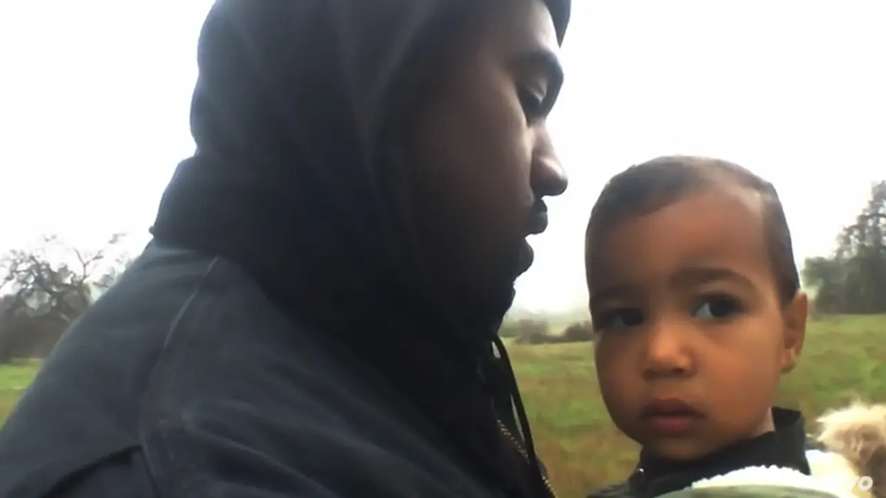 Kanye West dan North West 