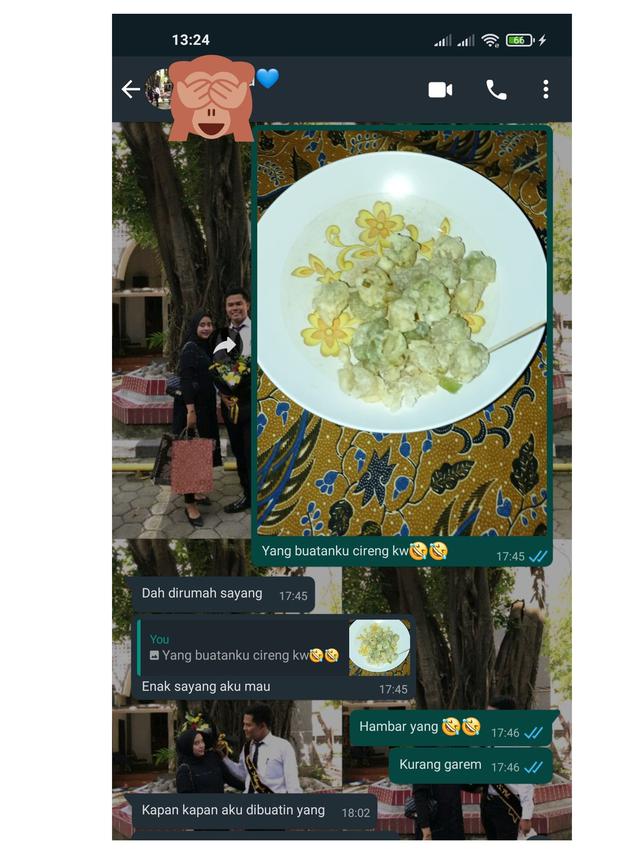 6 Potret Chat Reaksi Pacar saat Pamer Masakan Ini Responnya Bikin Gemas