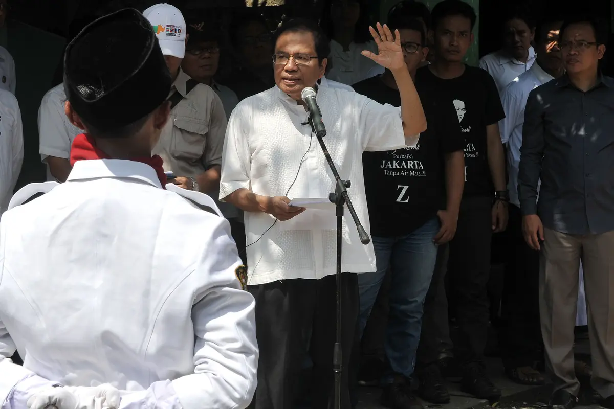 Rizal Ramli Pimpin Upacara 17 Agustus di Bukit Duri