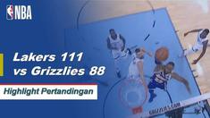 LeBron James selesai dengan 20 poin, delapan rebound dan sembilan assist saat Lakers mengalahkan Grizzlies di jalan, 111-88.