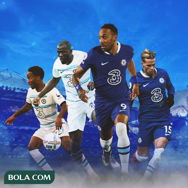 Ilustrasi - Kalidou Koulibaly, Pierre-Emerick Aubameyang, Mykhailo Mudryk, Raheem Sterling