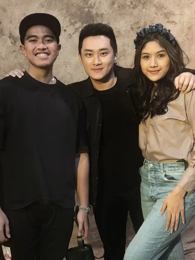 Rio Motret, Kaesang Pangarep, dan Erina Gudono. (Foto: Dok. Instagram @riomotret)