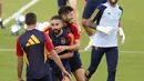 Di laga terakhirnya, Jumat (8/9/2023), Spanyol menghabisi tuan rumah Georgia 7-1. (JORGE GUERRERO / AFP)