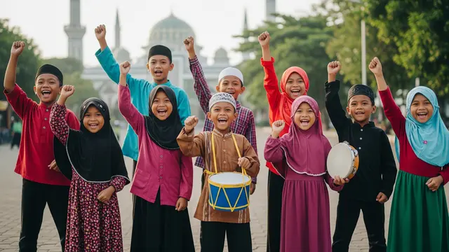 15 Yel Yel Ramadhan Penuh Semangat, Bikin Puasa Makin Ceria