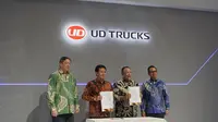 Gandeng Astra UD Trucks, PT Trans Migasindo Amankan Keandalan Armada Tangki