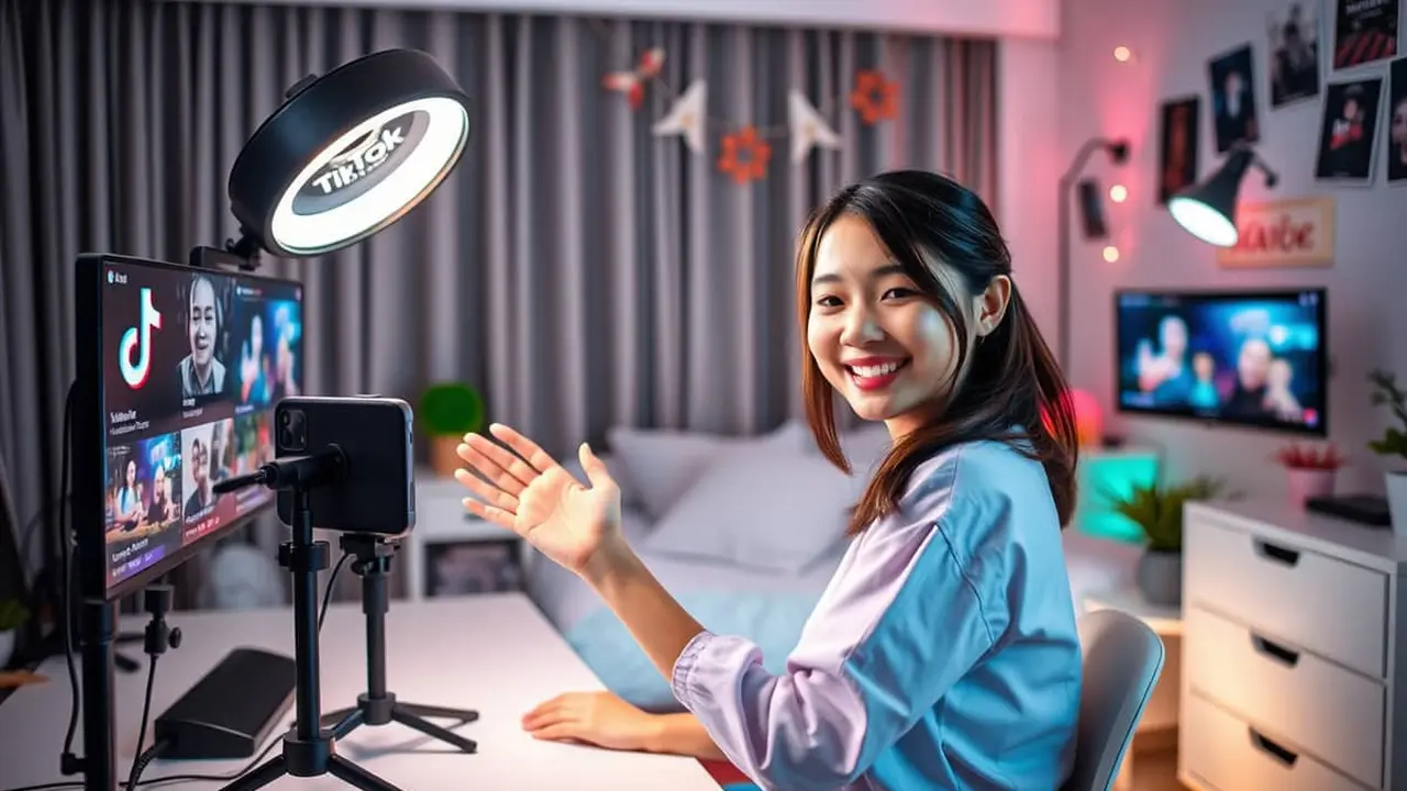 trik live tiktok rame