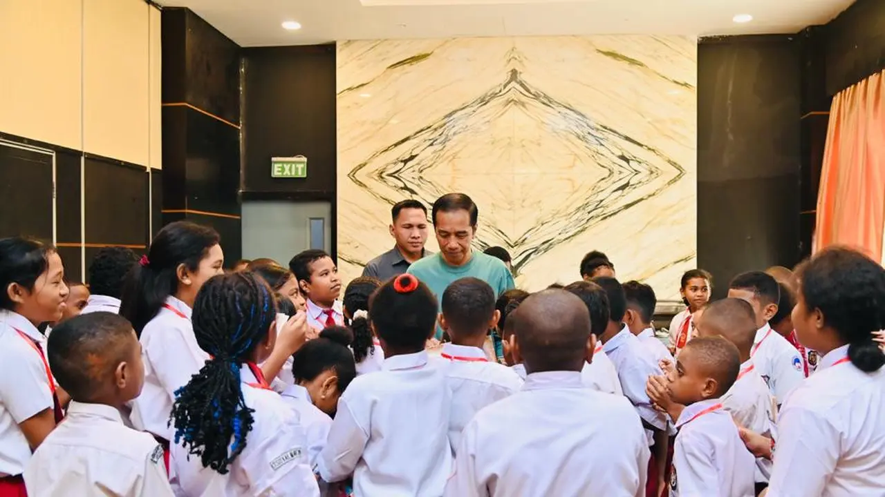 President Joko Widodo during his visit to Papua at the twilight of his presidency.