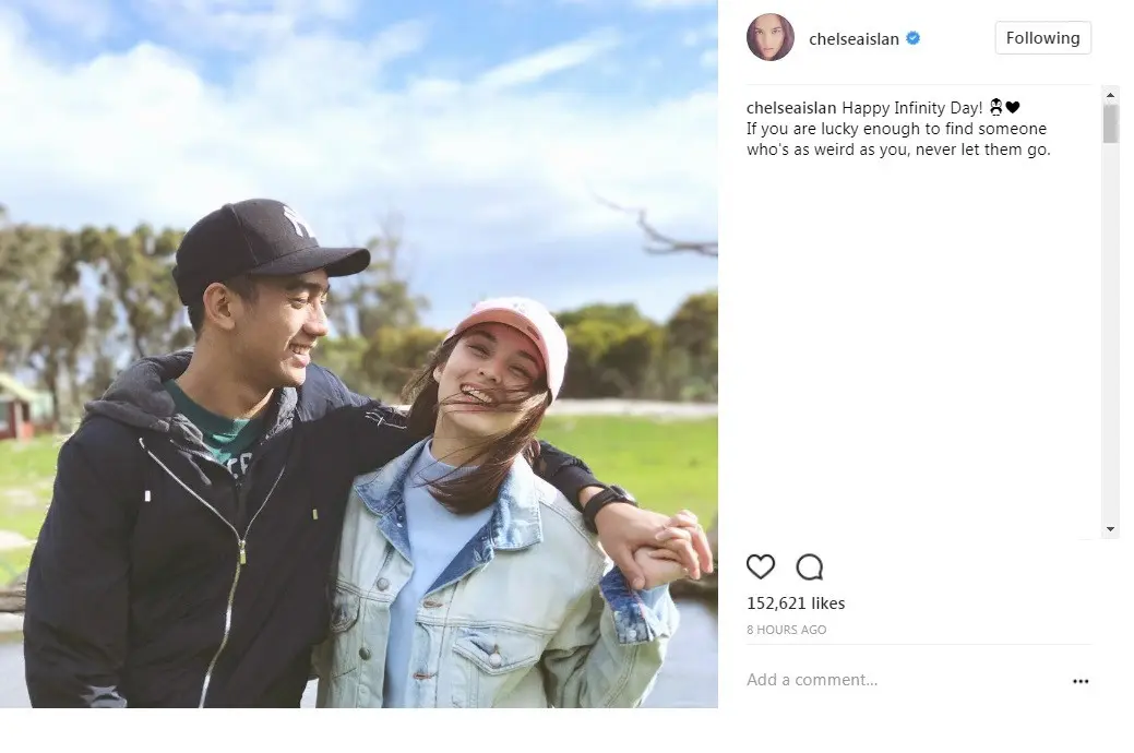 Chelsea Islan unggah foto mesra dengan anak Marini Zumarnis di akun Instagramnya (Foto: Instagram)