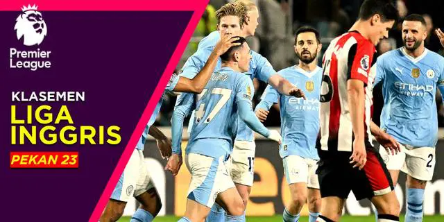 VIDEO: Klasemen Liga Inggris Pekan 23, Man City dan Arsenal Siap Kudeta Liverpool