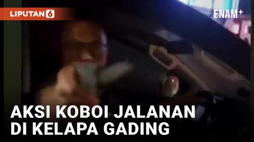 VIDEO: Viral! Pengemudi Pajero Todongkan Sajam di Jalanan