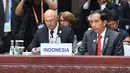 Presiden RI Joko Widodo saat menghadiri upacara pembukaan KTT G20 di Hangzhou, Tiongkok (4/9). Jokowi akan menjadi pembicara utama sesi 2 dalam Konferensi Tingkat Tinggi (KTT) G20. (Setpres/Bey Machmudin)