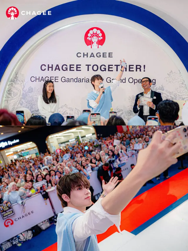 Antrean Sejak Dini Hari, CHENLE NCT Dream Hadir dan Meracik Teh untuk Fans di CHAGEE (dok/CHAGEE)