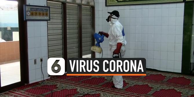 VIDEO: Cegah Corona, Masjid di Jabodetabek Disemprot Disinfektan