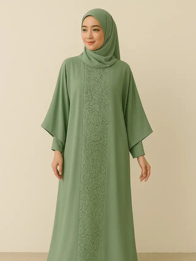 Gamis Islami Warna Sage (ChatGPT)