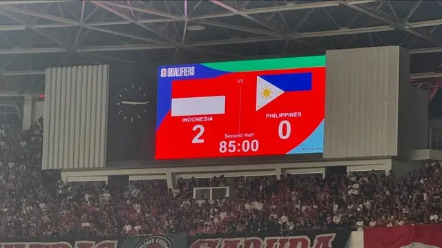 Potret skor akhir Indonesia vs Filipina (Sumber: Instagram/@elelrumi)