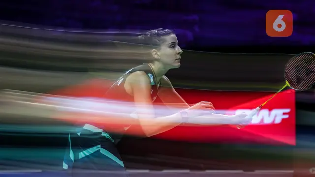 Foto: Gagal Comeback, Langkah Carolina Marin Dijegal Chen Yu Fei di Semifinal Indonesia Open 2024