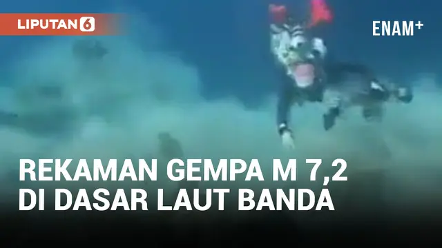 Gempa Magnitudo 7,2 Diabadikan Penyelam di Dasar Laut Banda