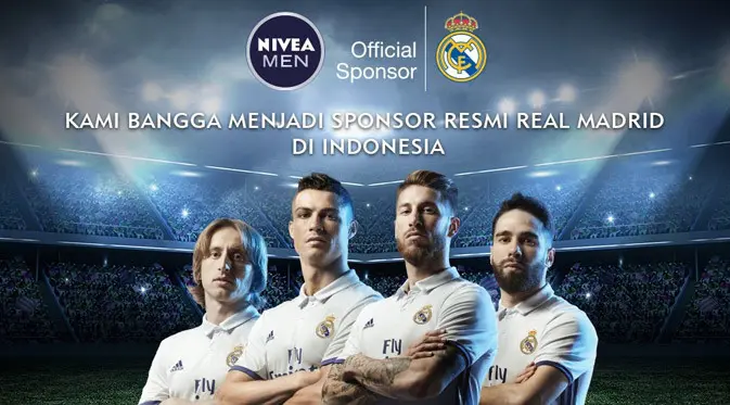NIVEA MEN Indonesia menjadi sponsor resmi REAL MADRID