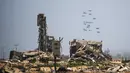 Otoritas Kementerian Dalam Negeri Gaza mendesak dihentikannya penerjunan bantuan kemanusiaan via udara. (Eyad BABA/AFP)