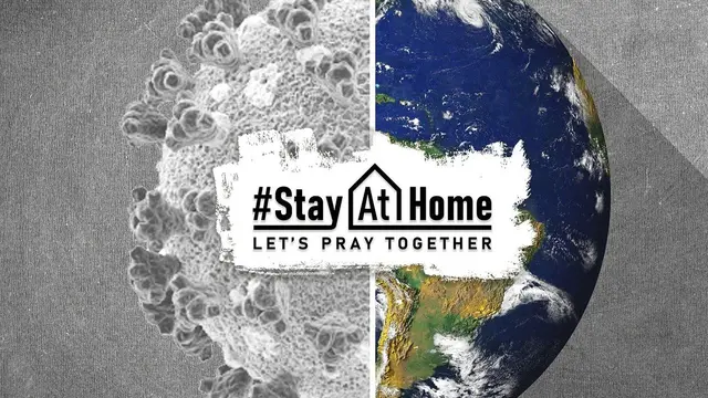 Ilustrasi stay at home, COVID-19