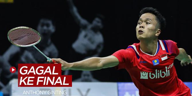 VIDEO: Kalah Dari Vitor Axelsen, Anthony Ginting Gagal Melaju ke Final Thailand Terbuka 2021