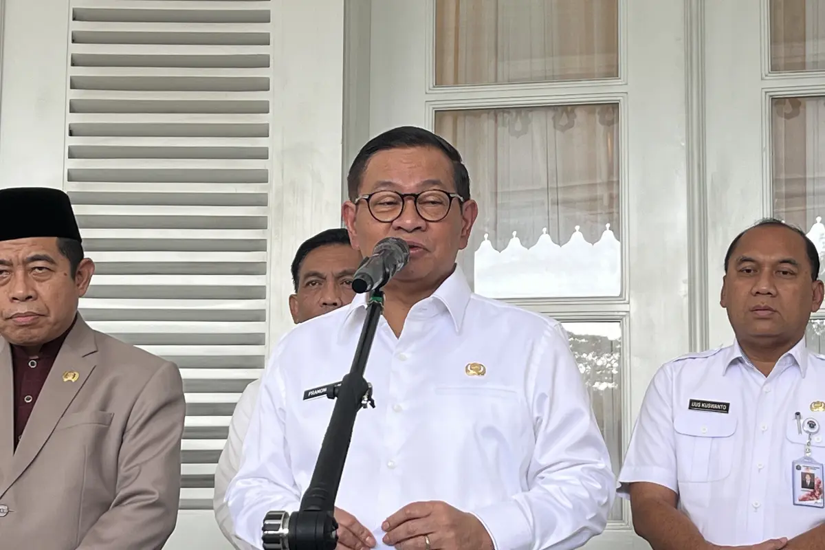 Gubernur Pramono usai bertemu Gubernur Lemhannas