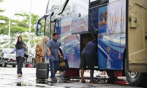 Kementerian Perhubungan (Kemenhub) mencatat pengguna angkutan umum naik 4,85% pada libur Natal 2025 dan Tahun Baru 2026 (Nataru). (Foto: Kemenhub)