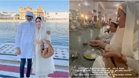 Bunga Zainal dan keluarga mudik ke India untuk jalani ritual ibadah agama Sikh. (sumber: Instagram/bungazainal05)