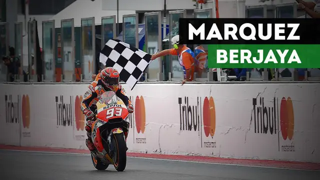 VIDEO: Marc Marquez Berjaya di Lintasan Basah MotoGP San Marino 2017