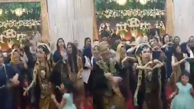 Kocak, Pengantin Wanita Ini Heboh Nyanyi 'Heavy Rotation' di Hari Pernikahannya