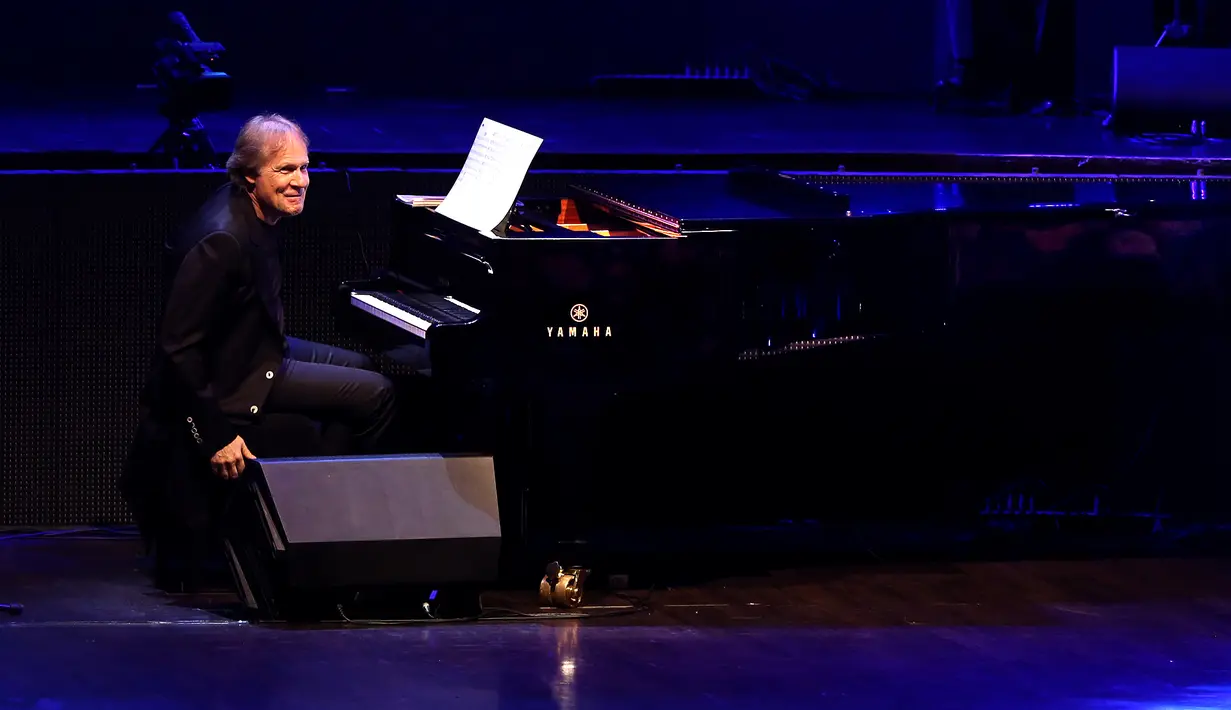 Konser eksklusif Richard Clayderman di Balai Sarbini, Jakarta (Galih W Satria/Bintang.com)