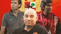 Timnas Indonesia - Luis Milla, Bernardo Tavares, Stefano Cugurra (Bola.com/Adreanus Titus)