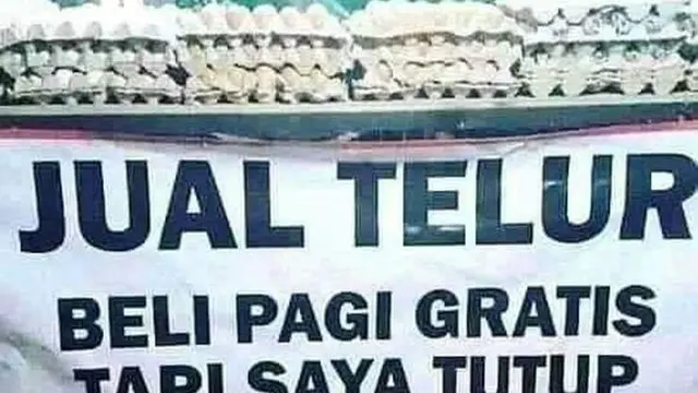 6 Tulisan di Warung Pakai Nada Ketawa Ini Bikin Pembeli Senyum