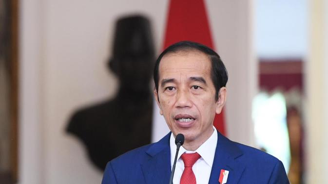 Presiden Jokowi saat menghadiri Konferensi Tingkat Tinggi (KTT) ASEAN-Australia secara virtual dari Istana Kepresidenan Bogor Jawa Barat, Sabtu (14/11/2020). (Foto Biro Pers Sekretariat Presiden)