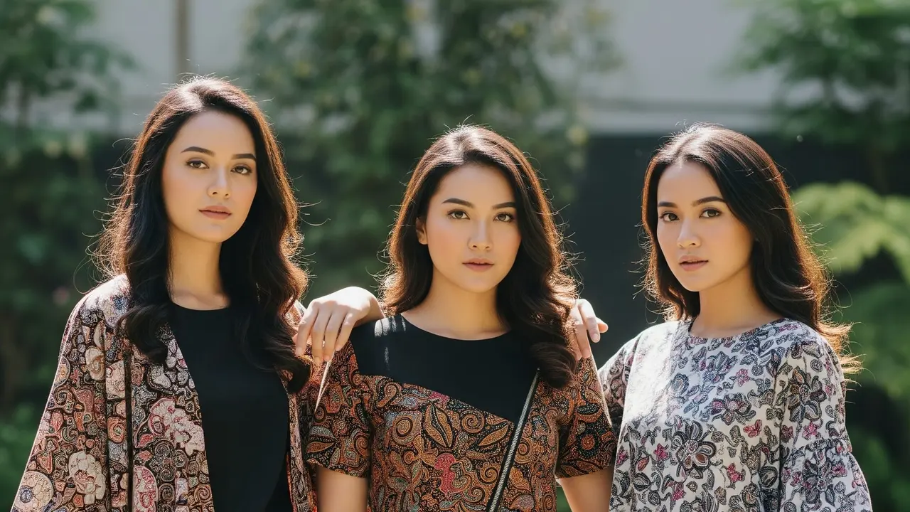 Model Batik Wanita Asymmetric