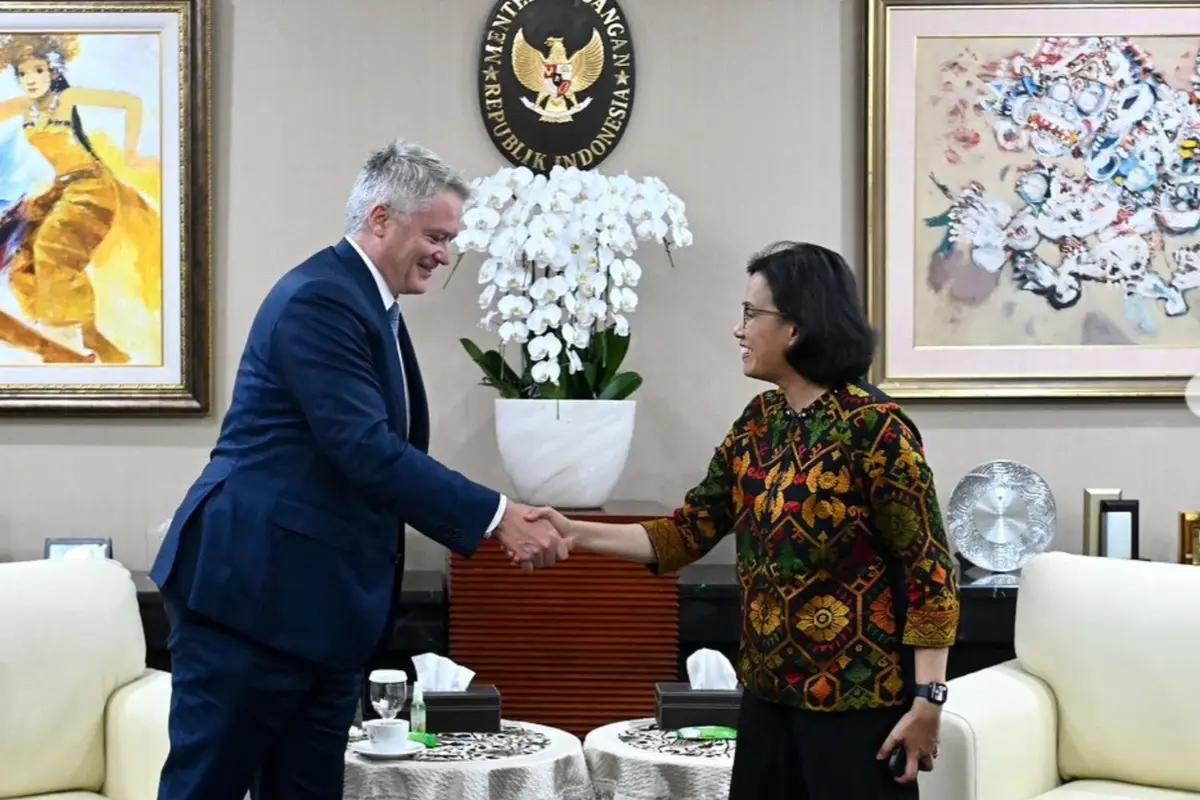 Menteri Keuangan (Menkeu) Sri Mulyani Indrawati membagikan momen pertemuannya dengan Sekretaris Jenderal Organisation for Economic Co-operation and Development (OECD)