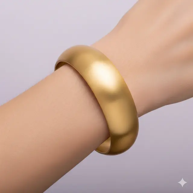 Gelang Emas Model Bangle Polos Elegan. Gemini